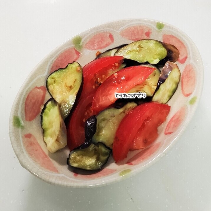 なす☘️トマトの甘酢和え